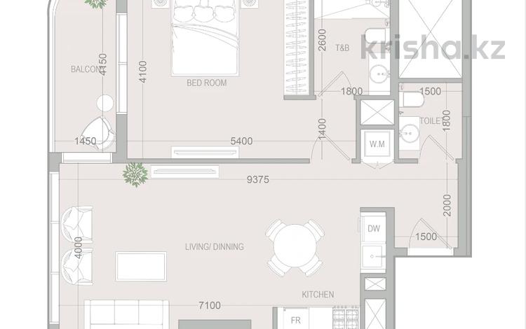 2-комнатная квартира · 73 м² · 6 этаж, Wadi al safa 5 за 140.5 млн 〒 в Дубае — фото 2