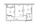 2-бөлмелі пәтер · 52.4 м² · 2/6 қабат, Бауыржана Момышулы, бағасы: 36 млн ₸ в Алматы, Алатауский р-н