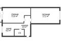 2-бөлмелі пәтер, 48.1 м², 3/5 қабат, волынова 8, бағасы: 16 млн 〒 в Костанае