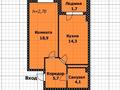 1-комнатная квартира, 45 м², 4/12 этаж, Абикен Бектуров 3/3 за 25.5 млн 〒 в Астане, Есильский р-н — фото 3