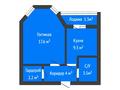 1-бөлмелі пәтер · 37.9 м² · 8/9 қабат, юбилейный 7, бағасы: 16.8 млн ₸ в Костанае — фото 2