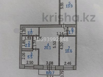 3-бөлмелі пәтер, 57.6 м², 2/5 қабат, мкр Новый Город, Назарбаева 55, бағасы: 23 млн 〒 в Караганде, Казыбек би р-н