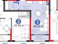 1-комнатная квартира · 28 м² · 4/6 этаж, Тараз 8/1 за 27 млн ₸ в Алматы, Турксибский р-н