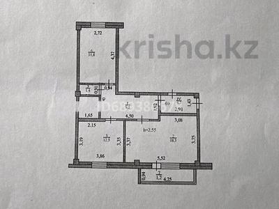 2-бөлмелі пәтер · 59.8 м² · 9/9 қабат, Қонаев ш/а. 57, бағасы: 23 млн ₸ в Уральске, мкр Кунаева