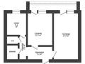 2-бөлмелі пәтер · 49.1 м² · 5/5 қабат, Шанхай ш/а., Рыскулова, бағасы: 10 млн ₸ в Актобе, мкр Шанхай — фото 15