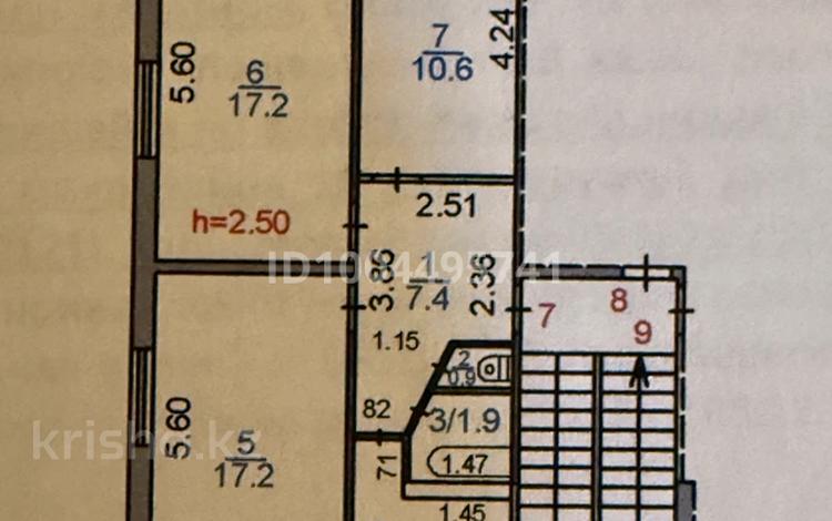 3-комнатная квартира · 61.7 м² · 3/5 этаж, Майкудук, 16й микрорайон 32 за 10.5 млн ₸ в Караганде, Алихана Бокейханова р-н — фото 2