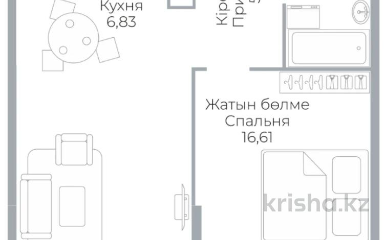 2-бөлмелі пәтер · 60 м² · 10/19 қабат, Аль-Фараби, бағасы: 59 млн 〒 в Алматы — фото 3