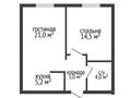2-бөлмелі пәтер · 49.7 м² · 6/12 қабат, мкр Шымсити, улица Туркия, 1/32, кв 79 1/32, бағасы: 26 млн ₸ в Шымкенте, Абайский р-н — фото 15