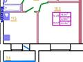 1-бөлмелі пәтер · 44.6 м² · 5/8 қабат, мкр. Алтын орда 1в, бағасы: 16.3 млн ₸ в Актобе — фото 2