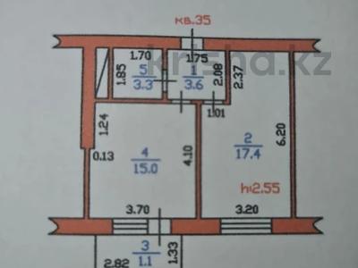 1-комнатная квартира, 40 м², 3/5 этаж, микрорайон 4 20 за 9 млн 〒 в Талдыкоргане, мкр Жастар