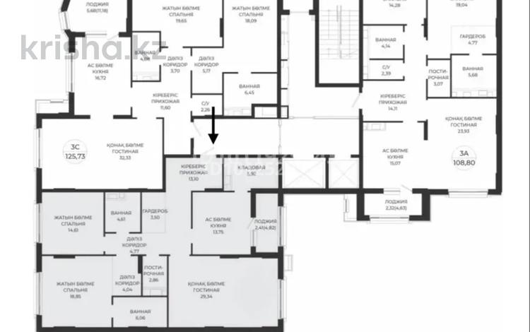 3-бөлмелі пәтер · 126 м² · 3/12 қабат, А 32 2Б, бағасы: 120 млн ₸ в Астане, Сарайшык р-н — фото 2