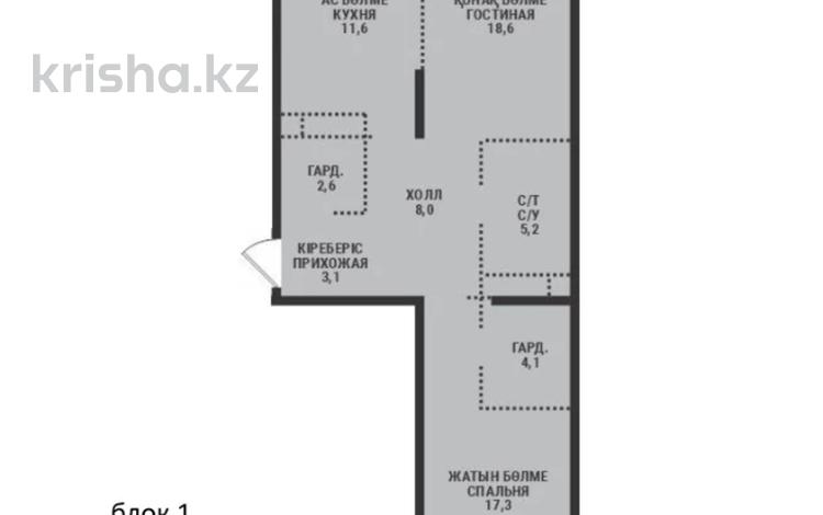 2-бөлмелі пәтер · 71.7 м² · 6/9 қабат, Ботакоз 5 БЕЗ КОМИССИИ, бағасы: ~ 39.4 млн ₸ в Алматы, Алатауский р-н — фото 2