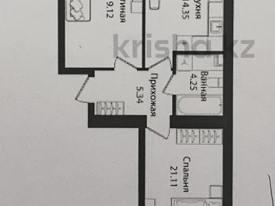 2-комнатная квартира · 66 м² · 11/12 этаж, Улица Чингиз Айтматов, 79/1 79/1 — Шабал Бейсековой за 33 млн ₸ в Астане, Сарыарка р-н