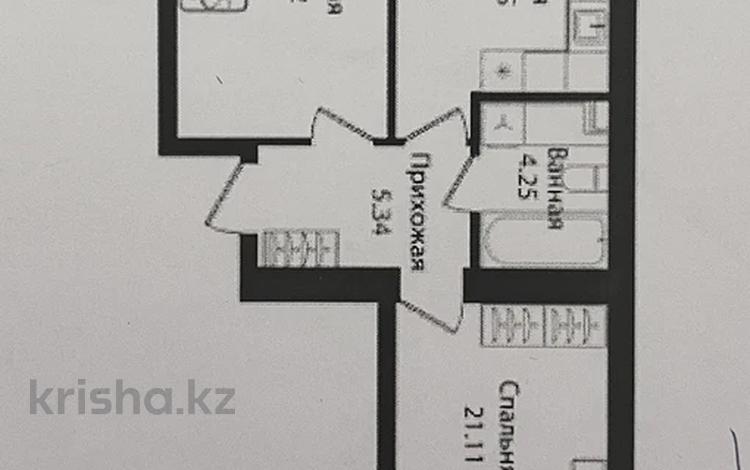 2-комнатная квартира · 66 м² · 11/12 этаж, Улица Чингиз Айтматов, 79/1 79/1 — Шабал Бейсековой за 33 млн ₸ в Астане, Сарыарка р-н — фото 3