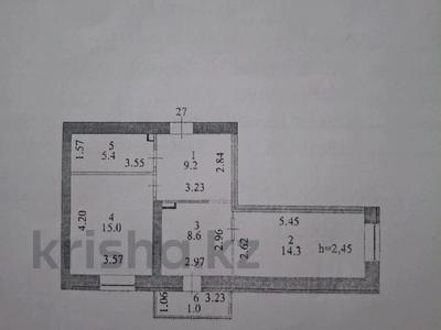 2-комнатная квартира · 53.5 м² · 4/9 этаж, Кутпанова — Гета за 32.5 млн ₸ в Астане, Сарыарка р-н