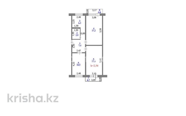 3-бөлмелі пәтер · 65 м² · 1/5 қабат, мкр Строитель 10/1, бағасы: 19.3 млн ₸ в Уральске — фото 2