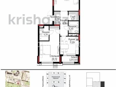 2-комнатная квартира · 76.99 м² · 4/8 этаж, Пересечение пр. Мәңгілік Ел и ул. Хусейн бен Талал 9/3 80 — Хусейн бен Талала за 72 млн ₸ в Астане, Есильский р-н