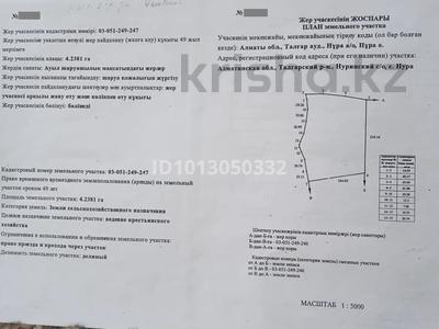 Участок · 4 га, Талгарский р-н за 5.5 млн ₸ в Алматинской обл.