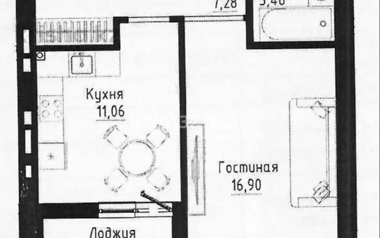 1-бөлмелі пәтер · 40.54 м² · 7/9 қабат, Култегин 3 — Е-15, бағасы: 26 млн ₸ в Астане, Нура р-н — фото 3