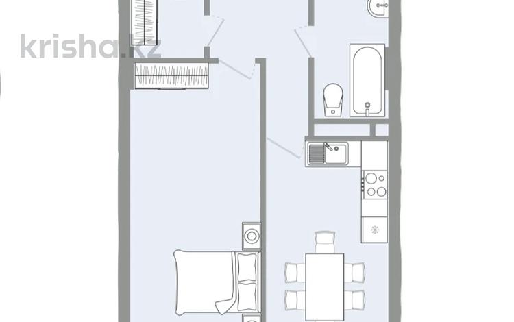 2-комнатная квартира, 67 м², 4/7 этаж, Абая — Байтурсынова за 58 млн 〒 в Алматы, Бостандыкский р-н — фото 2