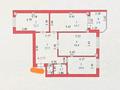 3-комнатная квартира · 77.2 м² · 8/9 этаж, Сауран 4 за 47 млн ₸ в Астане, Есильский р-н — фото 22
