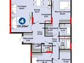 4-комнатная квартира · 152 м² · 3/12 этаж, ул. Туран — Цена за нал: 79 885 944 ₸ за ~ 88.8 млн ₸ в Астане