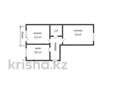 2-комнатная квартира, 51.6 м², 3/10 этаж, Илияса Есенберлина 76 за 29 млн 〒 в Усть-Каменогорске