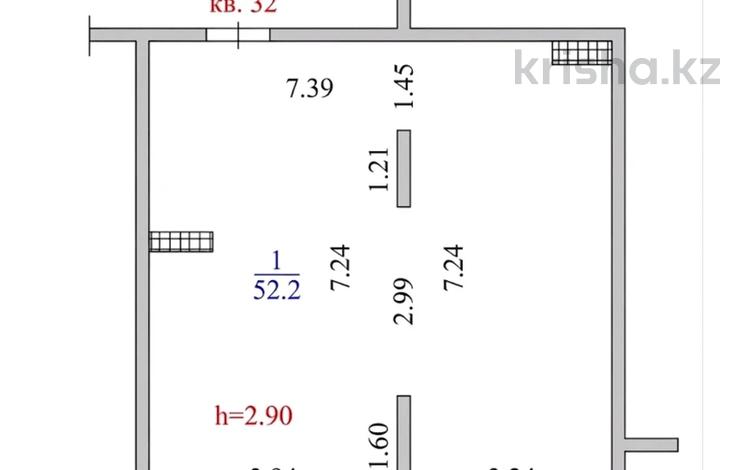 2-комнатная квартира · 52 м² · 8/8 этаж, Утепова за 32.1 млн ₸ в Алматы, Бостандыкский р-н — фото 2