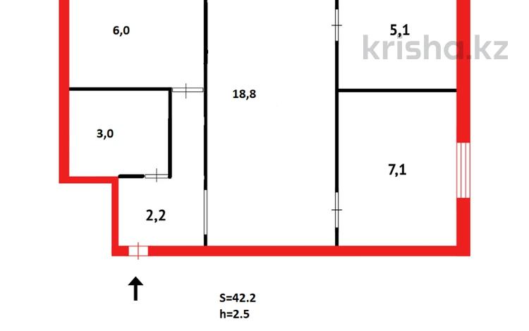 3-бөлмелі пәтер · 43 м² · 5/5 қабат, мкр Новый Город, Ермекова 10/2 — ул.Комисарова, бағасы: 16.5 млн ₸ в Караганде, Казыбек би р-н — фото 2