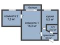 2-комнатная квартира · 37 м² · 3/5 этаж, Абая за 15.4 млн ₸ в Костанае — фото 2