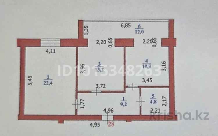 2-комнатная квартира · 72 м² · 2/10 этаж, мкр Жана Орда 1/2 — рынок Аяжан, супермаркет Анвар за 29 млн ₸ в Уральске — фото 2