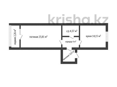 2-бөлмелі пәтер · 53.29 м² · 7/9 қабат, Сакена Жунусова 41, бағасы: ~ 24.5 млн ₸ в Кокшетау