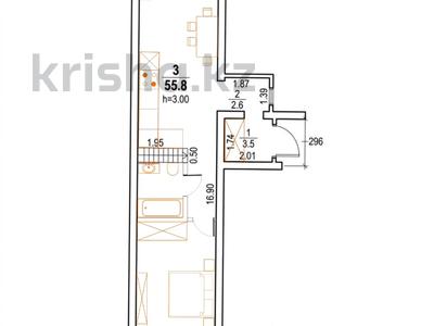 2-комнатная квартира · 62 м² · 13/13 этаж, Си Синхая 17 — СРОЧНАЯ ПРОДАЖА за 50 млн ₸ в Алматы, Бостандыкский р-н