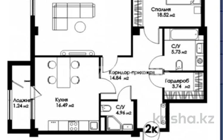 2-комнатная квартира, 100 м², 6/10 этаж, Байтурсынова 35/7 за 60 млн 〒 в Шымкенте, Туран р-н — фото 3