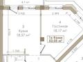 1-комнатная квартира · 53 м² · 3/9 этаж, 19a микрорайон 1 за 20 млн ₸ в Актау, 19А мкр — фото 2