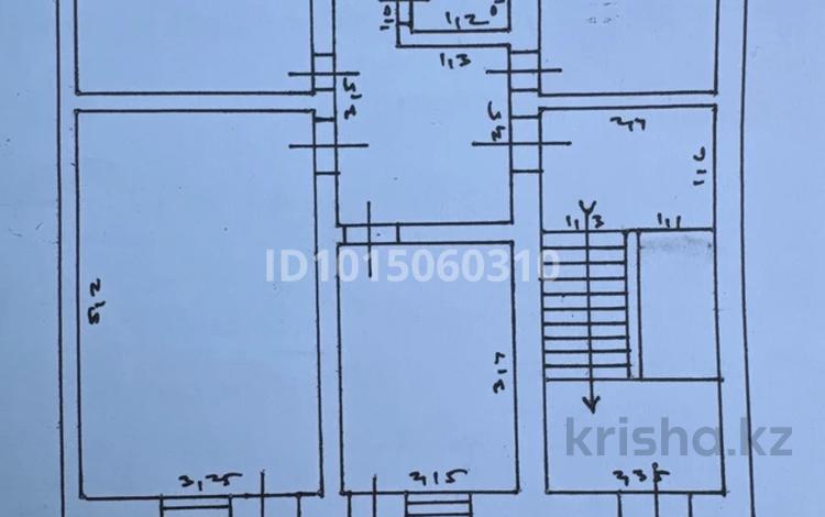3-бөлмелі пәтер · 55.3 м² · 1/4 қабат, 1-мкр 31 — Ататүрік мектебі, бағасы: 13.3 млн ₸ в Туркестане — фото 2