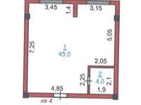 1-бөлмелі пәтер · 49 м² · 1/5 қабат, 15 18/2, бағасы: 13.5 млн 〒 в Туркестане