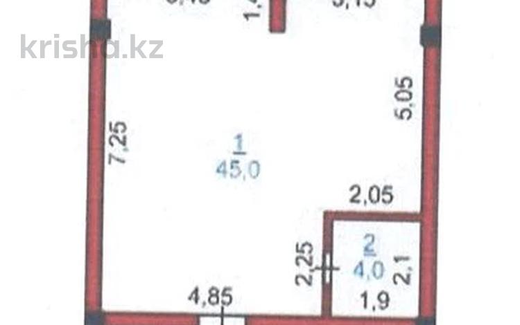 1-комнатная квартира · 49 м² · 1/5 этаж, 15 18/2 за 13.5 млн 〒 в Туркестане — фото 2