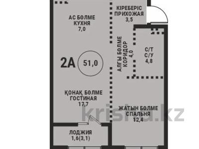 2-комнатная квартира · 51 м² · 2/9 этаж, Ботакоз 5 БЕЗ КОМИССИИ за ~ 31.2 млн ₸ в Алматы, Алатауский р-н