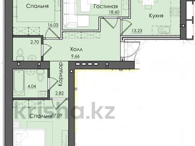 3-комнатная квартира · 86 м² · 2/10 этаж, Микрорайон Береке 79 за ~ 42.2 млн ₸ в Костанае