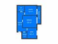 2-бөлмелі пәтер · 62.2 м² · 8/9 қабат, Сейфуллина 2А, бағасы: 28.5 млн ₸ в Костанае — фото 2