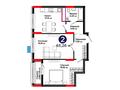 2-комнатная квартира · 65.26 м² · 3/9 этаж, Е-321 6/2 за ~ 43.7 млн ₸ в Астане, Есильский р-н — фото 3