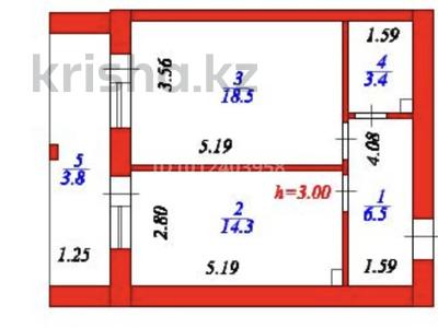 1-комнатная квартира · 50.3 м², ул. Алихана Бокейхана 7 — СРОЧНО! Мангилик ел, Ботанический сад, парк Президента за 29 млн ₸ в Астане, Есильский р-н