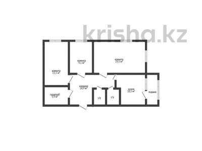 3-комнатная квартира · 80 м² · 4/5 этаж, гашека 2/3 за 52 млн ₸ в Костанае