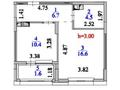 1-комнатная квартира · 39.8 м² · 9/9 этаж, Турар Рыскулов 16/4 за 28.4 млн ₸ в Астане, Есильский р-н — фото 2
