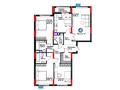 4-бөлмелі пәтер · 118.43 м², Сагадат Нурмагамбетов 17, бағасы: ~ 77.6 млн 〒 в Астане, Сарайшык р-н — фото 3