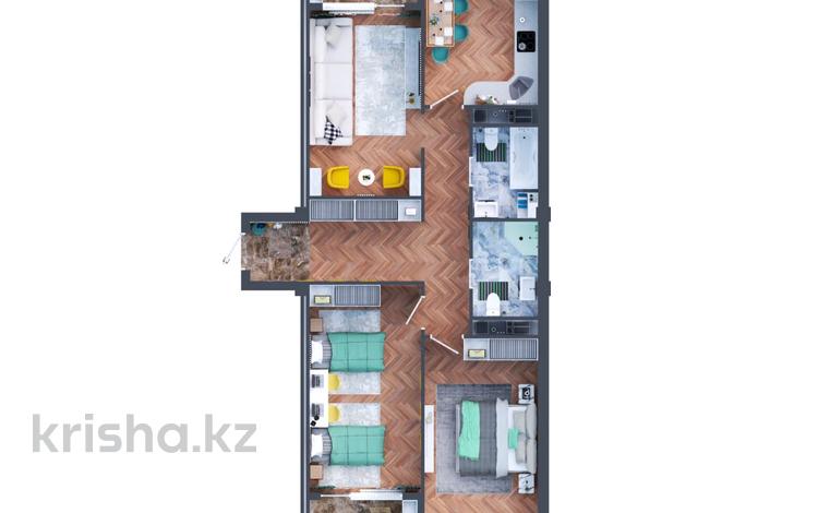 3-бөлмелі пәтер · 94.8 м² · 6/10 қабат, Каныша Сатпаева 82/9, бағасы: ~ 46.9 млн ₸ в Усть-Каменогорске — фото 2