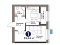 1-бөлмелі пәтер · 39.44 м² · 5/9 қабат, Е 101 5, бағасы: 25.5 млн 〒 в Астане, Нура р-н — фото 7