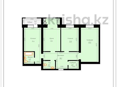 3-комнатная квартира, 101.4 м², 4/5 этаж, мкр. Алтын орда, Микрорайон Алтын Орда за ~ 28.4 млн 〒 в Актобе, мкр. Алтын орда