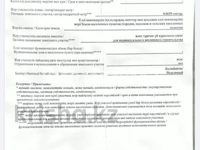 Жер телімі · 6.59 сотық, Шымбулак — Шымбулак, бағасы: 13.5 млн ₸ в Каскелене